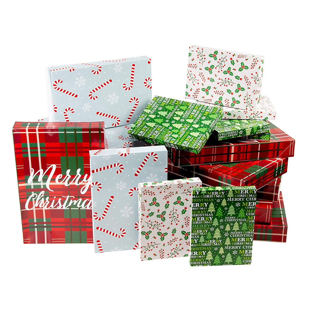 10 Pack Quality Christmas Eve Gift Box Large Xmas Present Sweets Wrapping Boxes